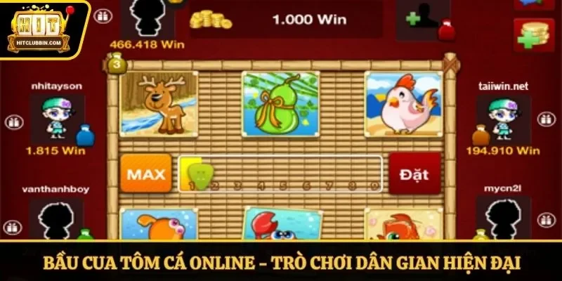 bầu cua tôm cá online
