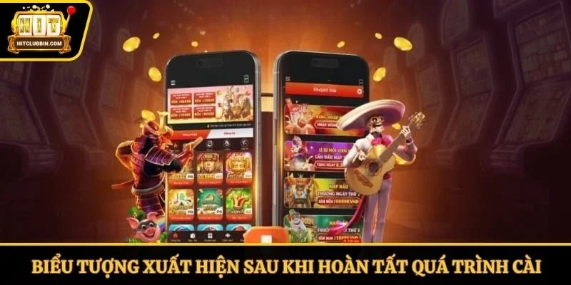 Biểu tượng xuất hiện sau khi hoàn tất quá trình cài