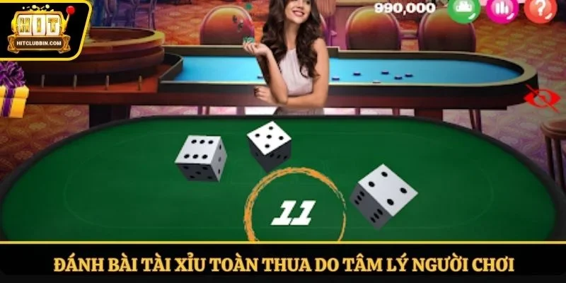 Đánh bài tài xỉu toàn thua do tâm lý người chơi căng thẳng