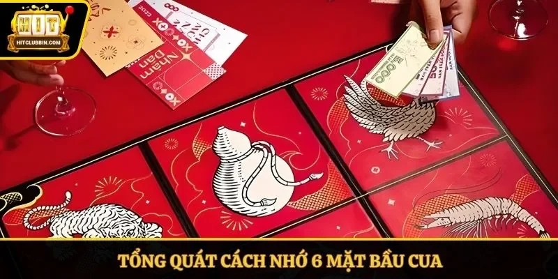 Tổng quát cách nhớ 6 mặt bầu cua